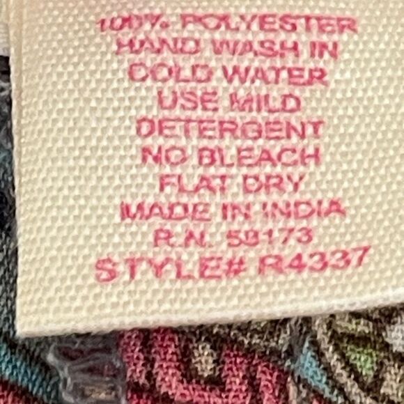 Boemo Blue and Red Paisley Long Sleeve Maxi Dress - Picture 8 of 10